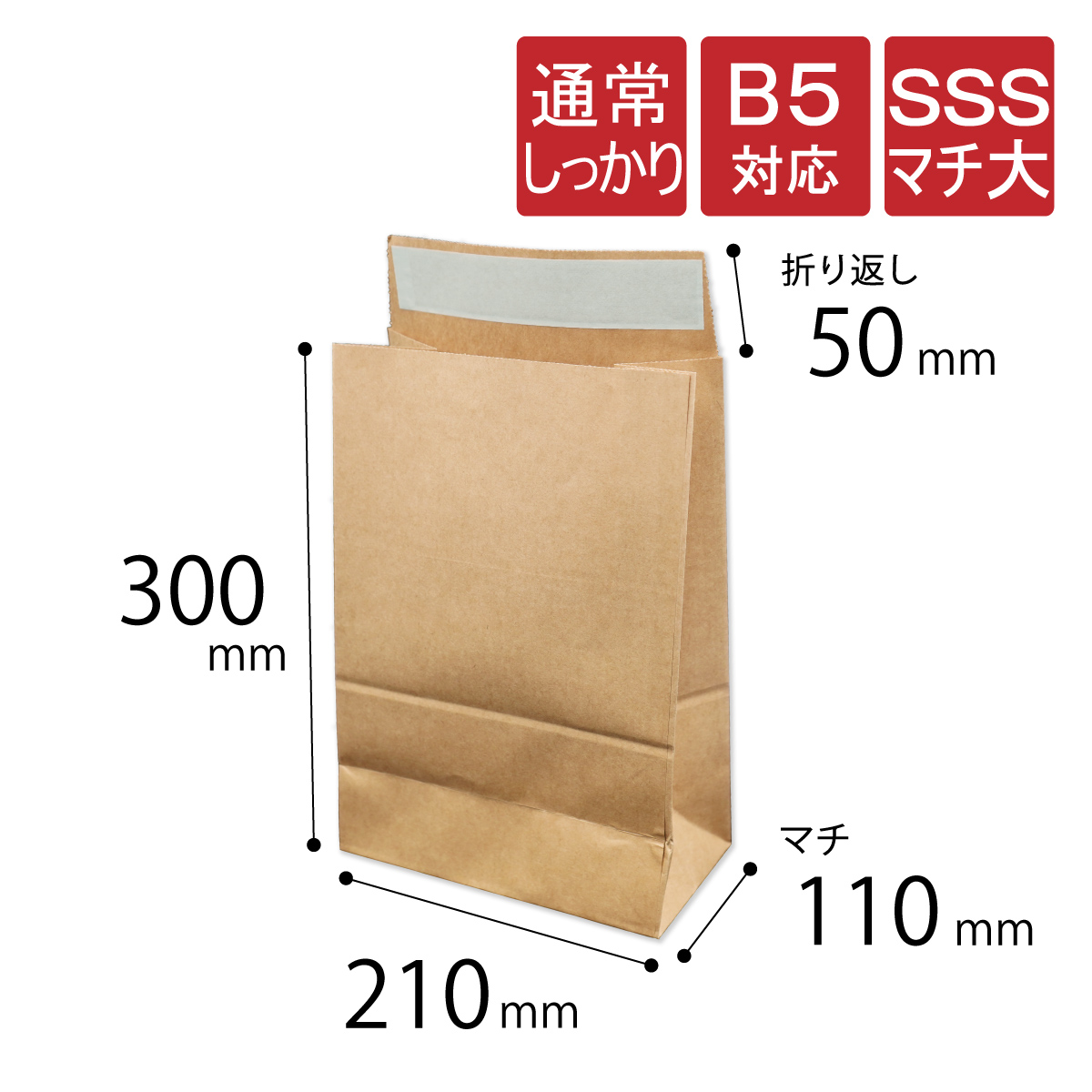 宅配袋　SSSマチ大　120g　通常しっかり