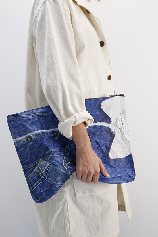 MATATABI　(マタタビ)　プリントクラッチバッグ　MT-B-79-1