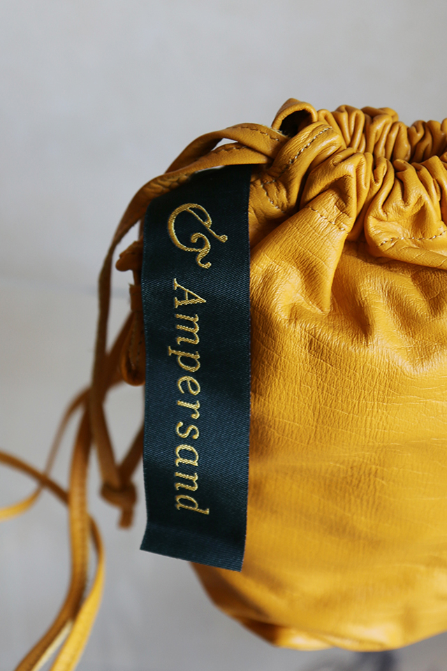 Ampersand washable leather pouch　 AP22-M13W