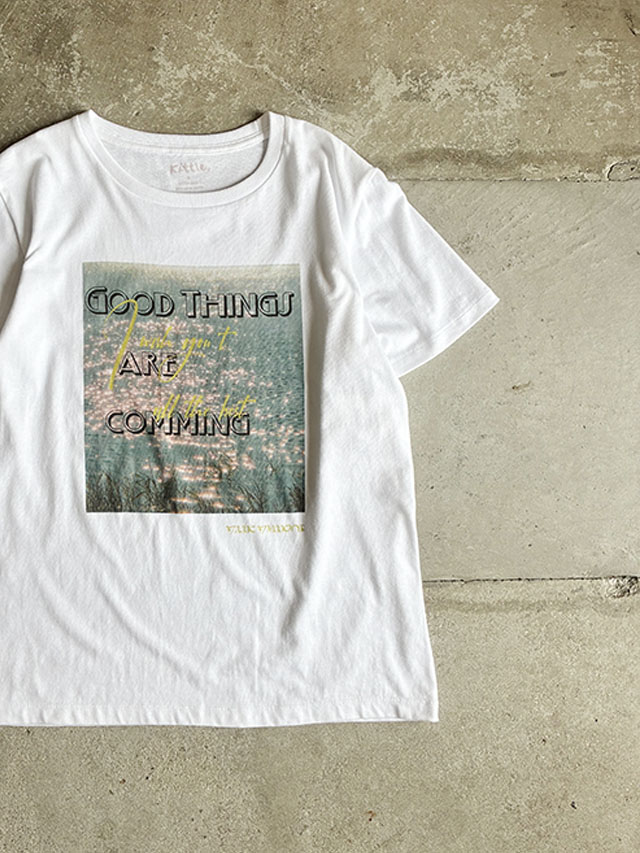 Kittle（キトル）　プリントロゴTシャツ　K261-62293-100