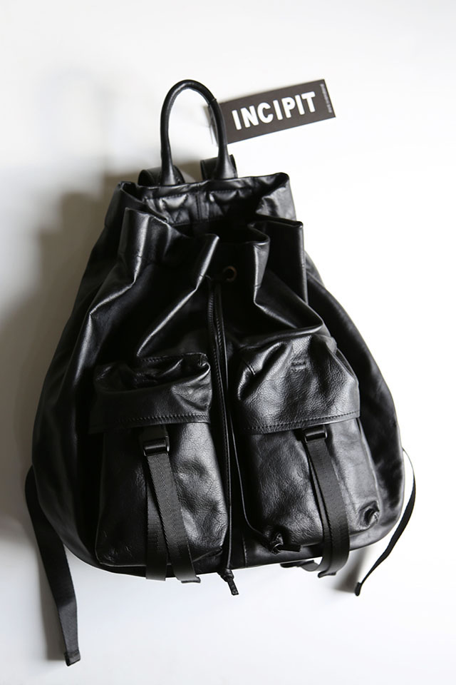 INCIPIT　DRAWSTRING BACKPACK  ICP-061D-BK