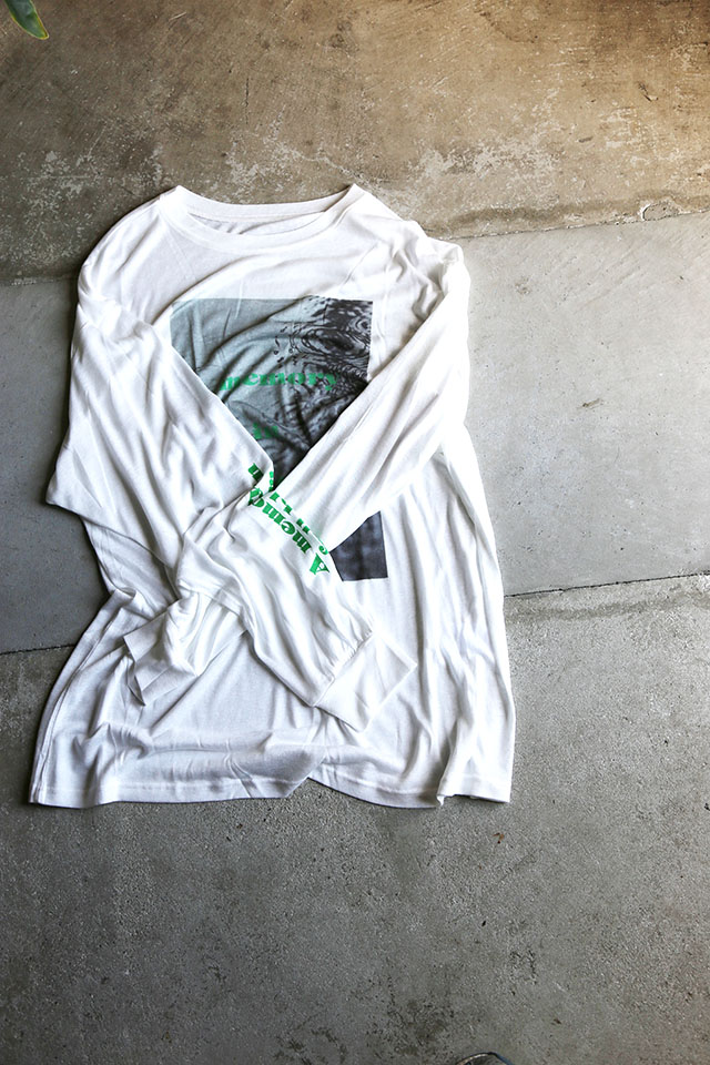 WHYTO　2way sheer print long tee　WHT26HCS4013