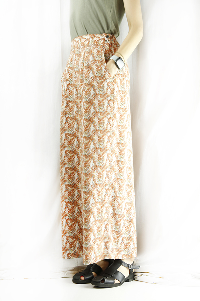 JOHNBULL (ジョンブル )  ドローイングプリントイージーパンツ  ZP286-040