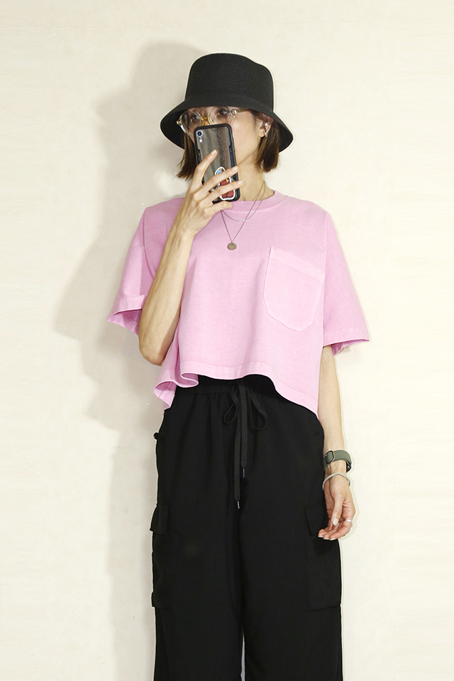 johnbull （ジョンブル ）　ガーメントダイショートTシャツ    JL241C23