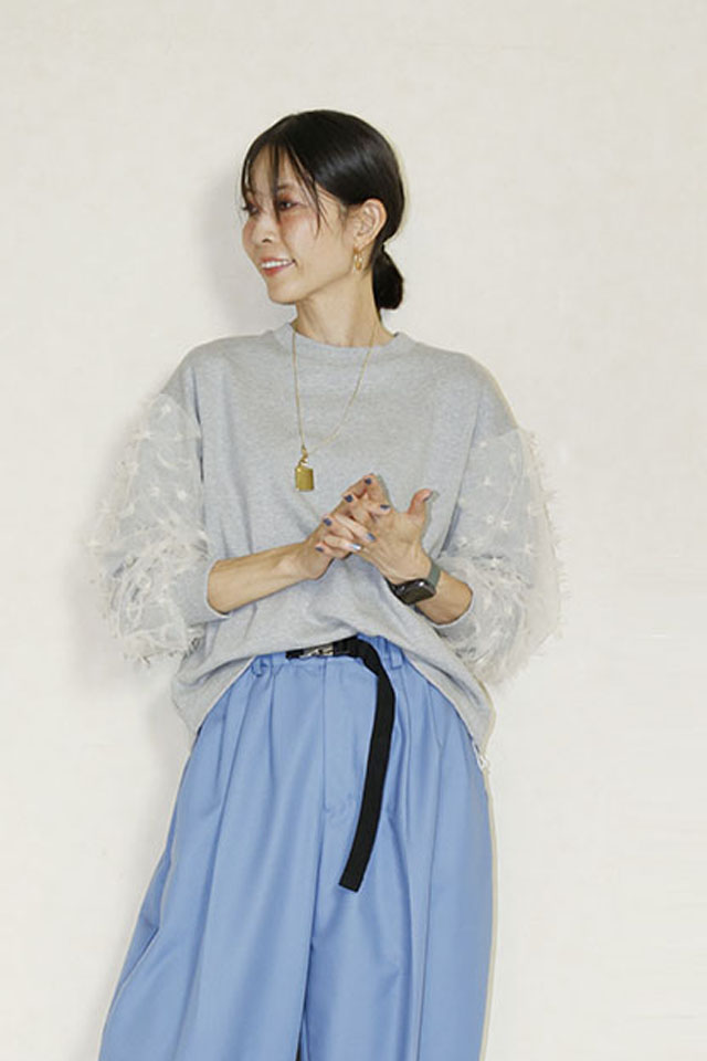 Kittle（キトル）　スリーブカットジャガードプルオーバー　K256-62276-820