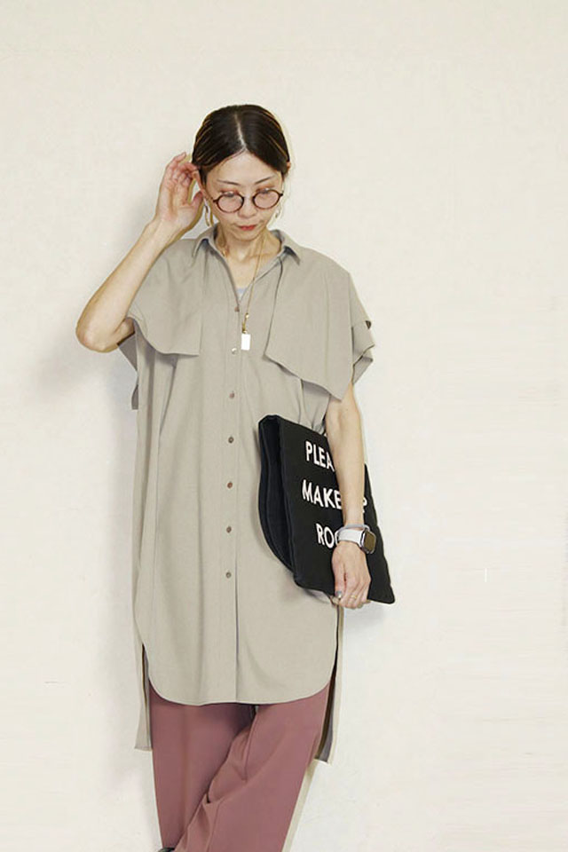 　NUS 　チュニックシャツワンピ　612-35006