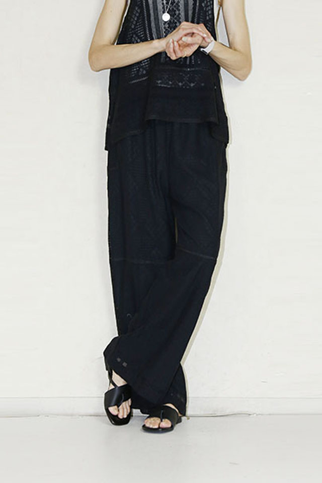 CHIGNON（シニヨン）　パッチワークレースパンツ　3561-051BZBLACK