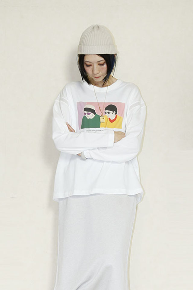 STOF（ストフ） PANYAO SAMUE LS TSHIRT 　SF26SS-25Cwhite