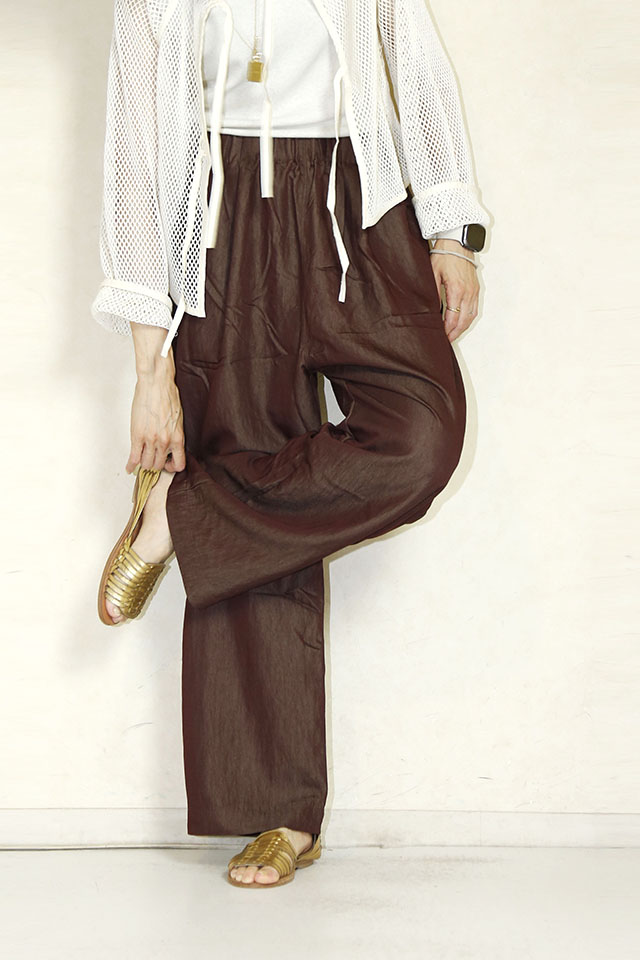 KHA:KI（カーキ） 2TUCK EASY PANTS　MIL26SPT3260brown