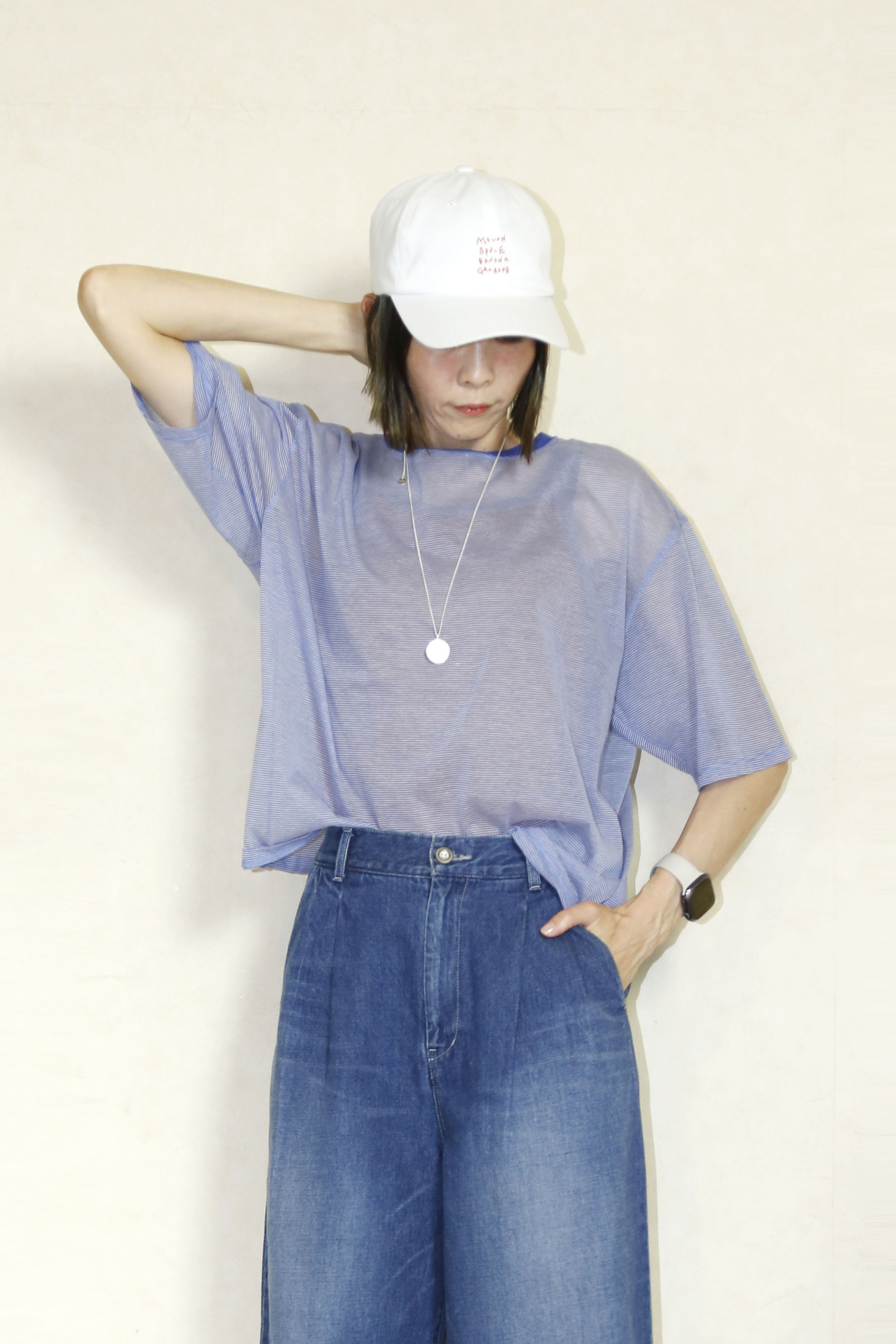 送料無料　JOHNBULL  シアーボーダーTシャツ 　JL252C27