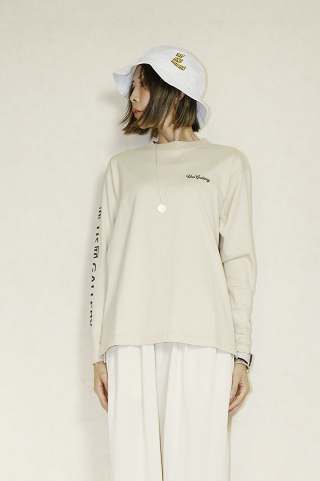 お客様予約商品　送料無料　USU GALLERY ロングプリントロングTシャツ　26A-MT-45