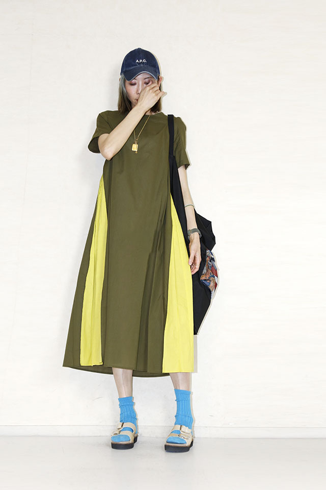 limala　　バイカラーワンピース　4678511-63