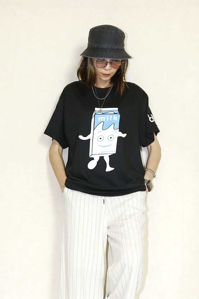 25SSROCKOFF-Blur　Milky Tシャツ