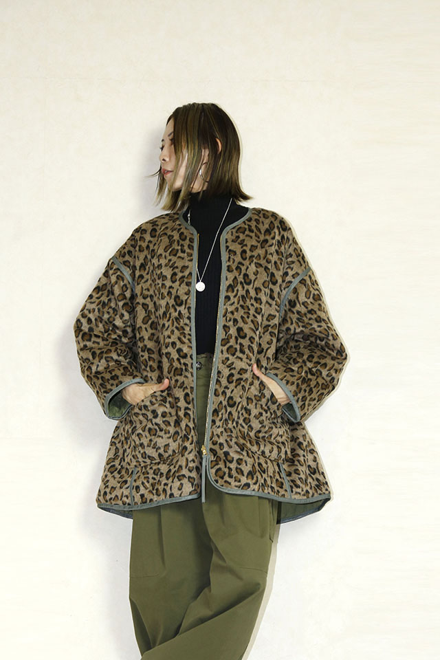 送料無料　KHA:KI（カーキ） LEOPARD LINNER JACKET 　MIL26FJK3252