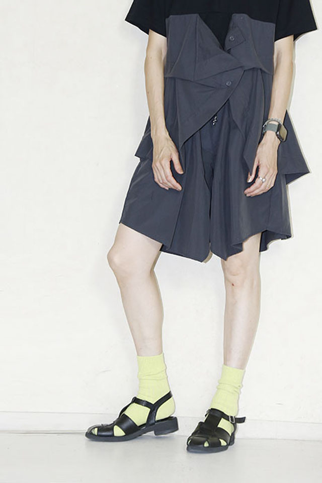 gru.rond　(グルロン)  　HYBRIT HARF　 PANTS　G53PT01CHARCOAL