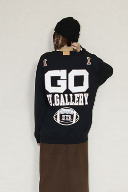 USU GALLERY 　フットボールリメイクロングプルオーバー　25W-MT-35