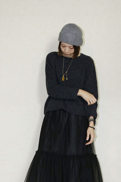 SUGAR ROSE 　ソフトブークレホールニット　251950-07