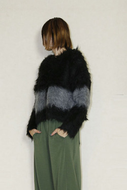 SUGAR ROSE 　配色シャギーカーディガン　256990-12