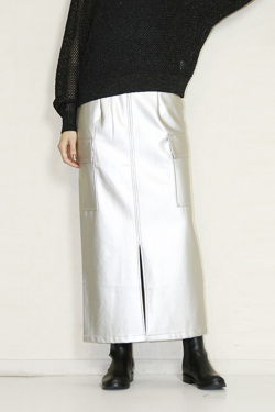 CYNICAL　(シニカル)  フェイクレザーカーゴタイトスカート　452-96053-77