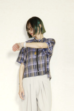 trois （トロア）シズルチェックショートシャツ　T261-81048
