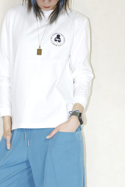 HAPPY FACE 　サークルプリントEMMAロンTee　EM017
