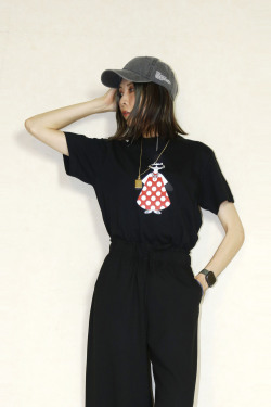 HAPPY FACE 　EMMATee　EM009BLACK