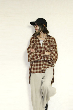 送料無料　KHA:KI（カーキ）HOMBRE WIDE SHIRT  MIL26FBL3169