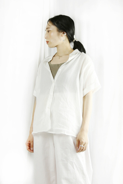 Pauline Bleu（ポリーヌブロー）　カラーシャツ　12427off