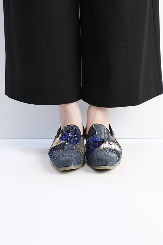 Blaze (ブレイズ) ダイヤヒールスリッポンシューズ YA-0019-DENIM 通販 