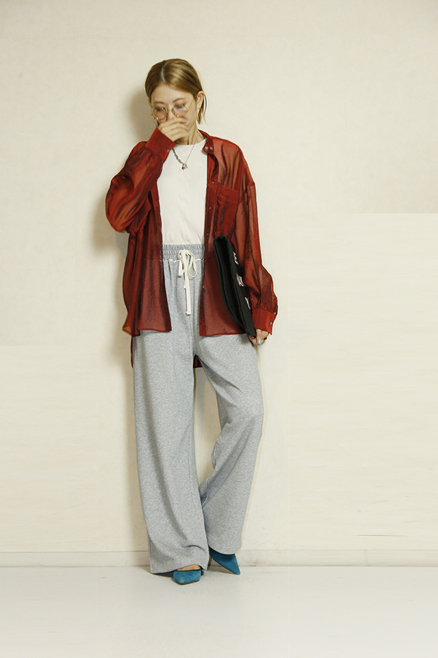 SUGAR ROSE シアーオーガンジーシャツ 24355-01 通販 送料無料