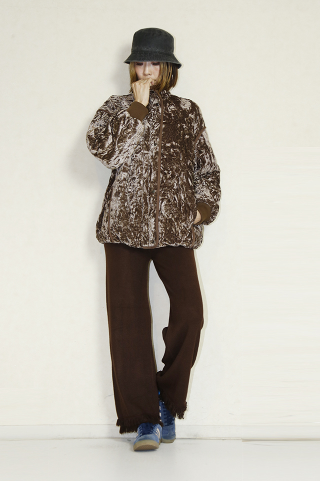 MIDVEIN デザインベロアブルゾン 452-94404 通販 送料無料