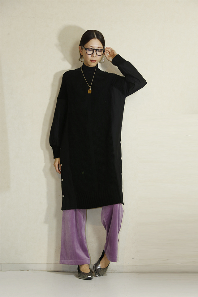 CYNICAL (シニカル) 切り替えニットワンピース 352-95102 通販 送料無料