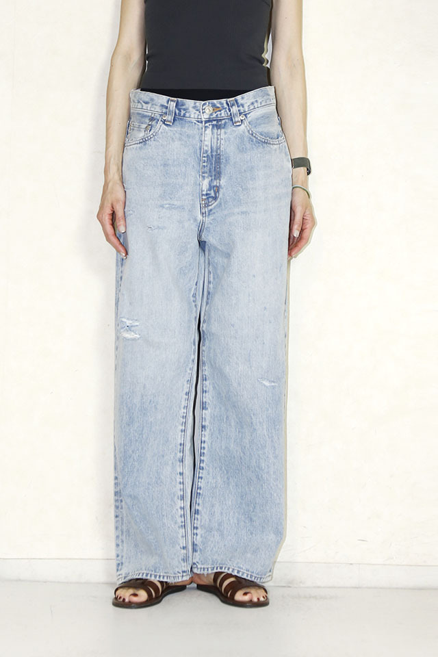 ジョンブル　DENIM DELIGHT デニムワイドジーンズ ペイント DENIM DELIGHT DAYS】13oz WIDE TAPERED JEANS / 13オンスワイド