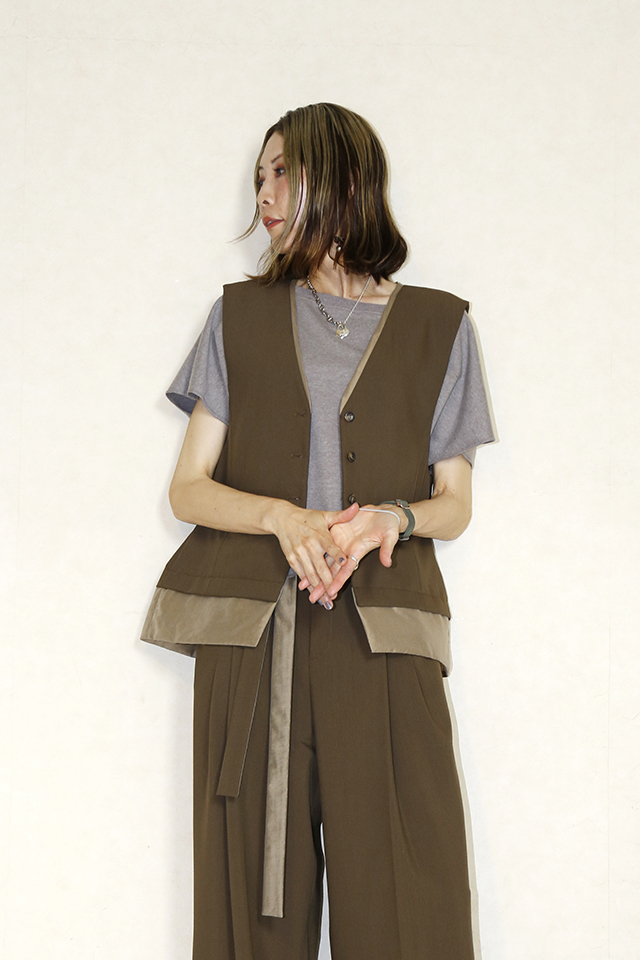 CHIGNON 4653-341mk シニヨン レイヤードベスト 楽天市場】CHIGNON シニヨン レイヤードベスト 4653-341mk