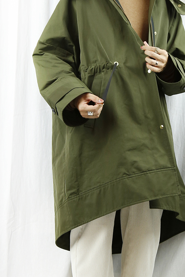 trois トロア フード付きコート トロア TROIS キルティング