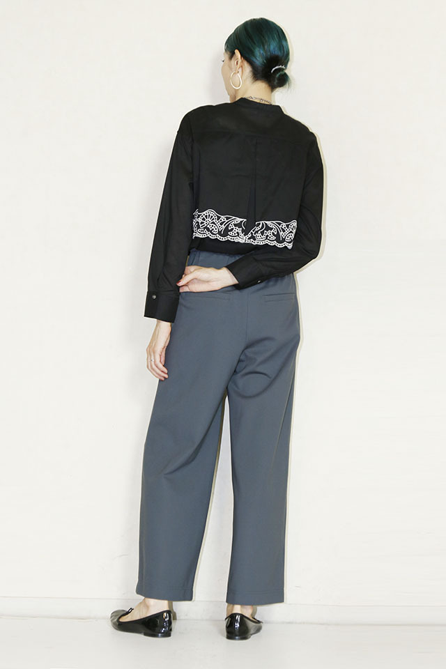 trois （トロア）アモーレポンチセミワイドパンツ T256-87001-C