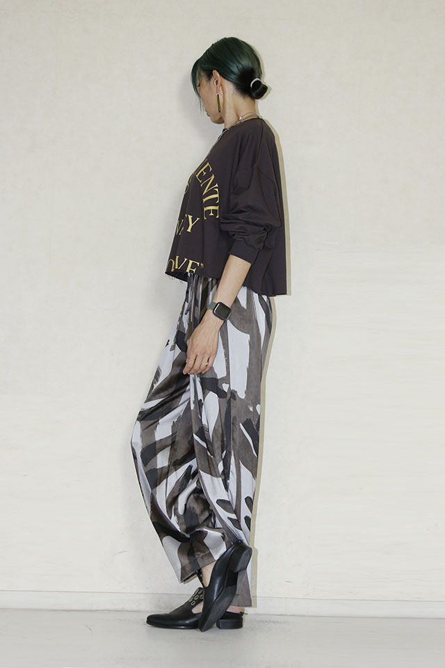 【週末セール】CHIGNON  シニヨン　ペイズリー　柄パンツ　プリント s-musee_361203115
