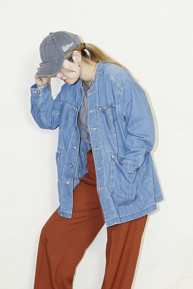 Cafetty デニムロングカバーオール CF-7194 通販 送料無料