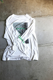 WHYTO　2way sheer print long tee　WHT26HCS4013