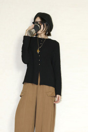 SUGAR ROSE 　金ボタン2wayカーディガン　259732