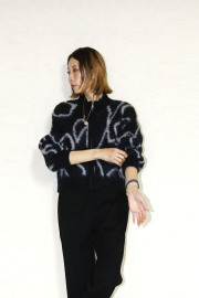 ante aciem　ライン柄シャギーZIPジャケット　YU-11256965