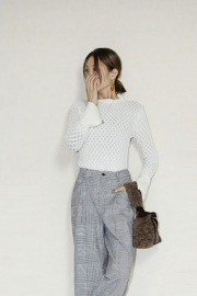 ante aciem　透かし柄プルオーバー　11256963-031