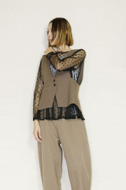 SUGAR ROSE 　ドットチュールチュニック　259050-12