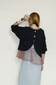 SUGAR ROSE 　前後2wayショートプルオーバー　256091