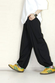 SUGAR ROSE　ギャザーパラシュートパンツ　253051black