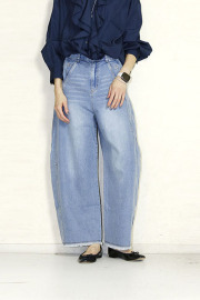 trois （トロア）　 8.5OZ デニムバレルパンツ　T261-87019-A