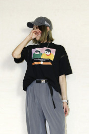 STOF（ストフ） PANYAO SAMUE  TSHIRT 　SF26SS-26Cblack
