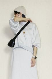 Praia　(プライア) 　刺繍ロゴトレーナー　LEF-2638