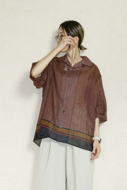 Garance et Violette (ギャランス エト ヴィオレット)  小紋柄シャツ　26165-4047WC