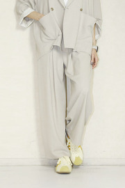 trois （トロア）　ECOバスケットタックパンツ　T261-87070-A
